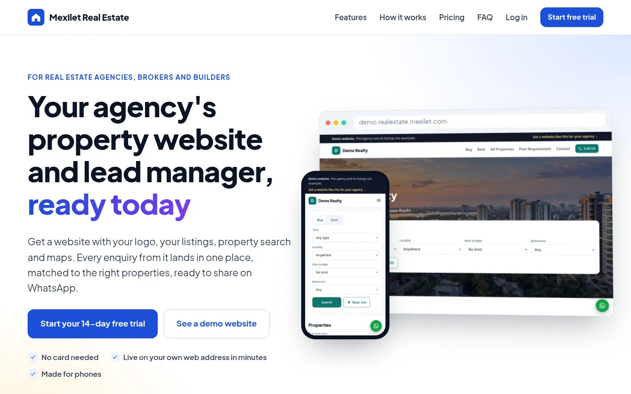 Real Estate ERP — live product screenshot